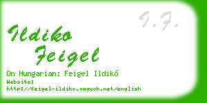 ildiko feigel business card